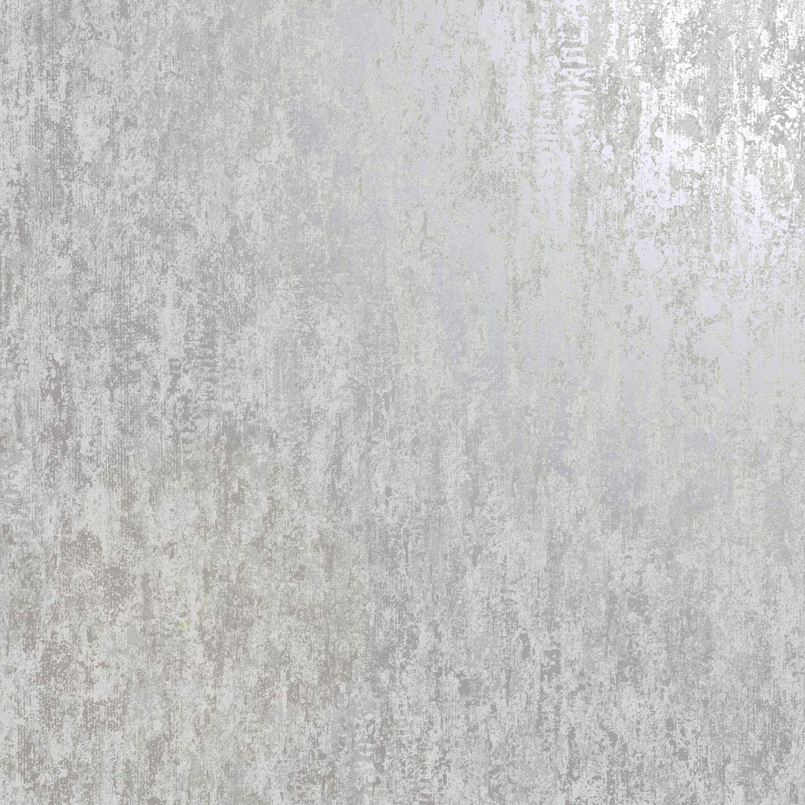 Holden Decor Statement Industrial Texture Grey Metallic Silver Wallpaper 12840