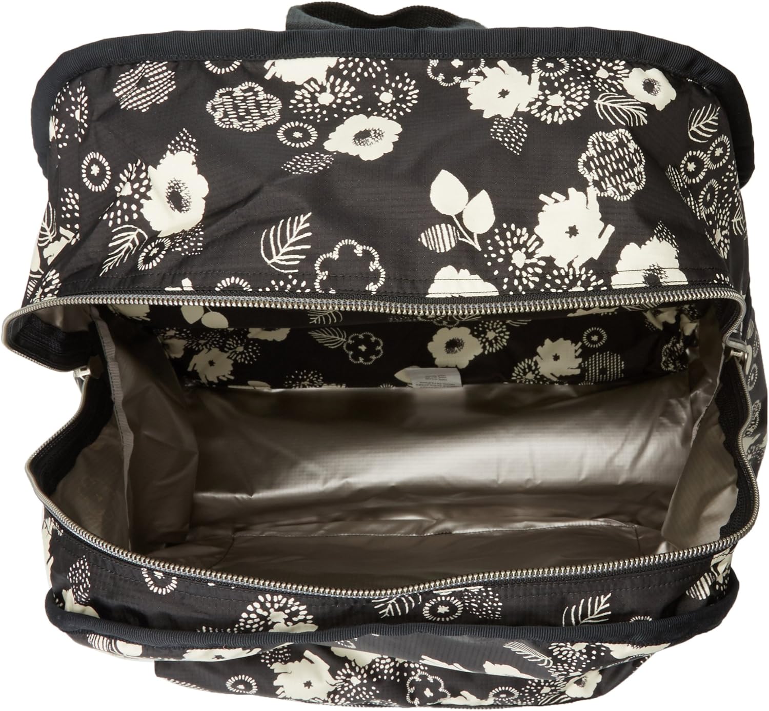 LeSportsac Women's Functional Backpack Laptop, Autumn Floral Black, One Size