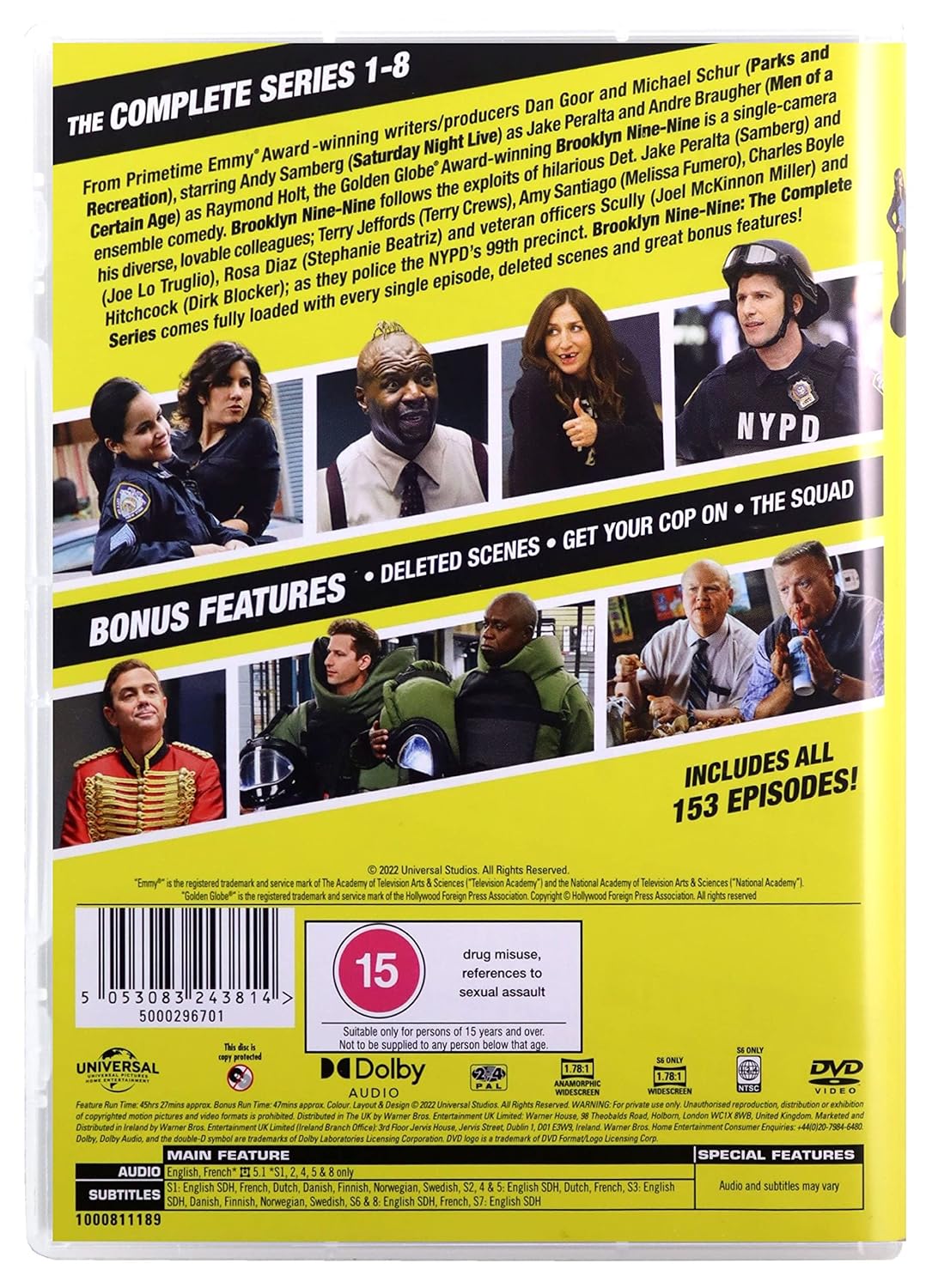 Brooklyn Nine-Nine: Season 1-8 [DVD] [2013-2021]