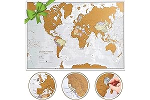 Scratch The World® Travel Map - X-Large Scratch Off World Map Poster (23" x 33")