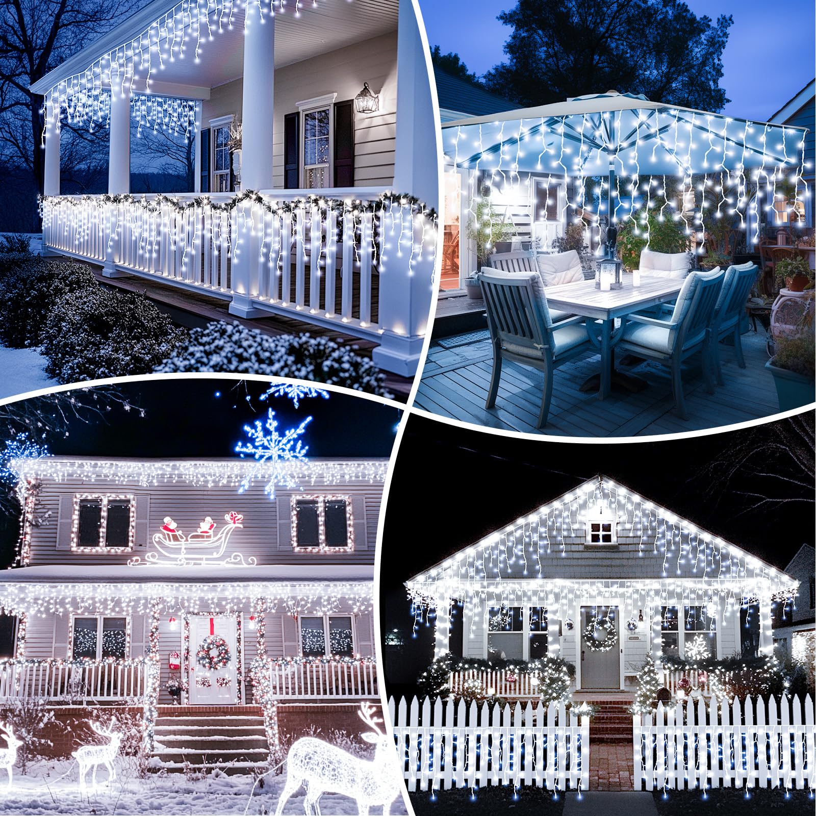 Cortina Luces Solares,Energía Solar y Recargable,20m+5m 660 Led IP65 Guirnalda Luces Navidad Exterior Interior, Con 8 Modos, Temporizador, Iluminación Navideña para Fiestas Bodas Jardín Balcon Ventana