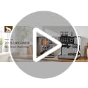 Espresso Machine with Grinder, 20 Bar Expresso Coffee Machines with Milk Frother Steam Wand, Professional Espresso Maker with Removable Water Tank, Cappuccino & Latte Machine for Home