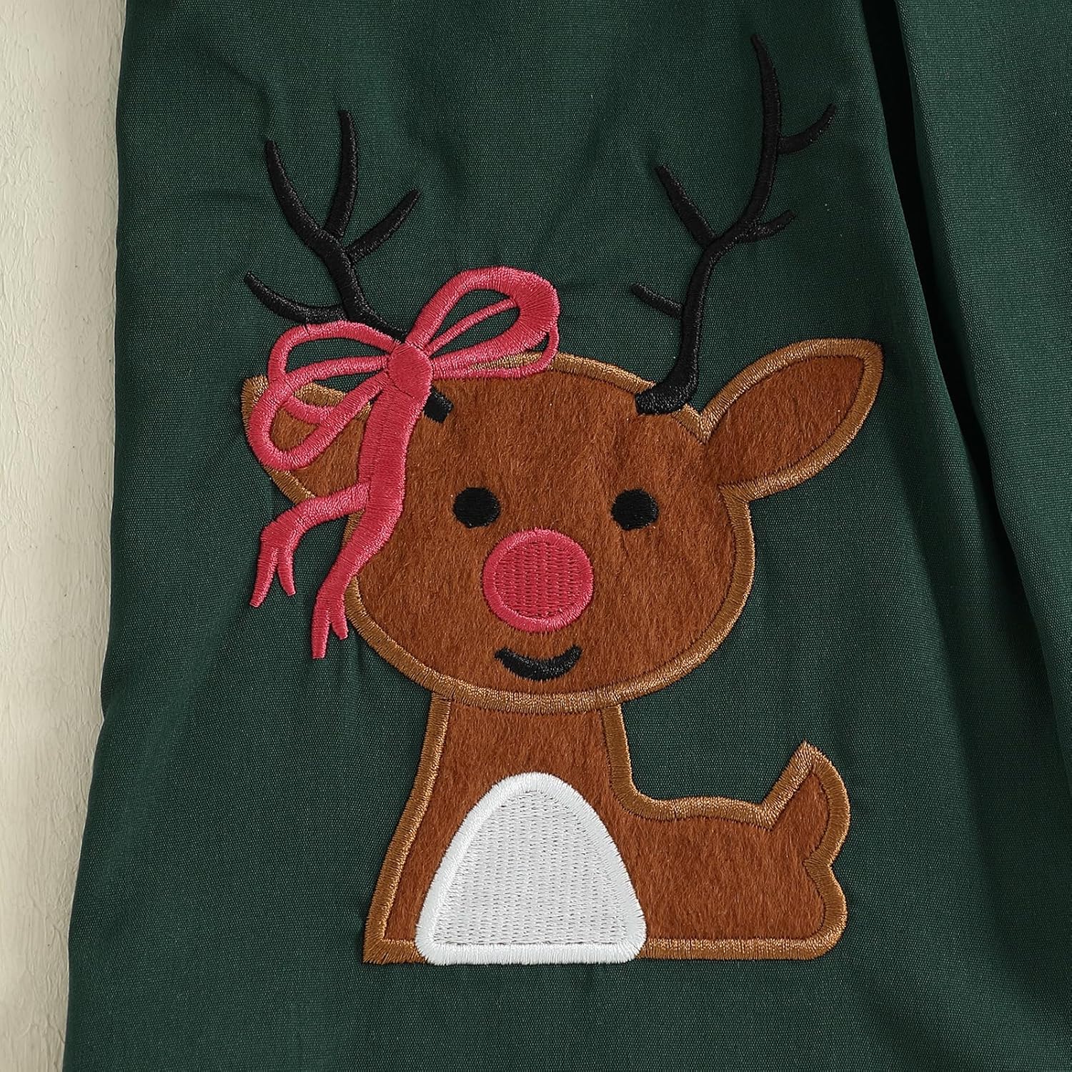 Honganda Kids Toddler Baby Girl Christmas Outfit Short Sleeve Cartoon Reindeer Pattern Skirt Dress Merry Christmas Dress - Image 7