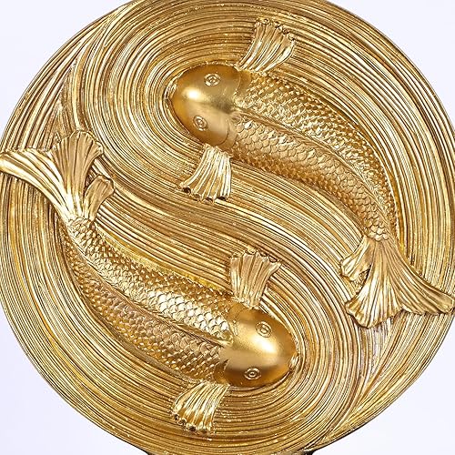 Miniatura 3 de Estatua de pez decorativa de Feng Shui, arte moderno, esculturas de buena fortuna para manto, sala de estar, estantería, centros de mesa de comedor,
