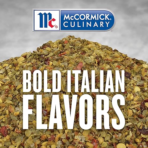 Miniatura 4 de McCormick Culinary Sal marina con especias mediterráneas 13 onzas un recipiente de 13 onzas de sal marina con especias mediterráneas con ajo