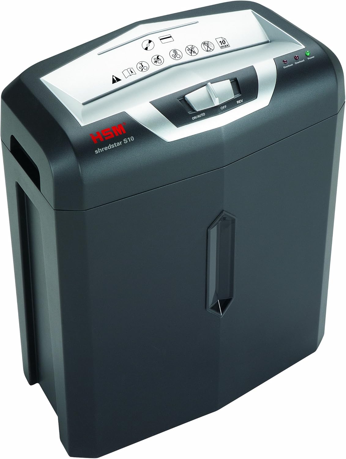 HSM shredstar S10, 10-sheet, Strip-Cut, 4.7-Gallon Capacity shredder