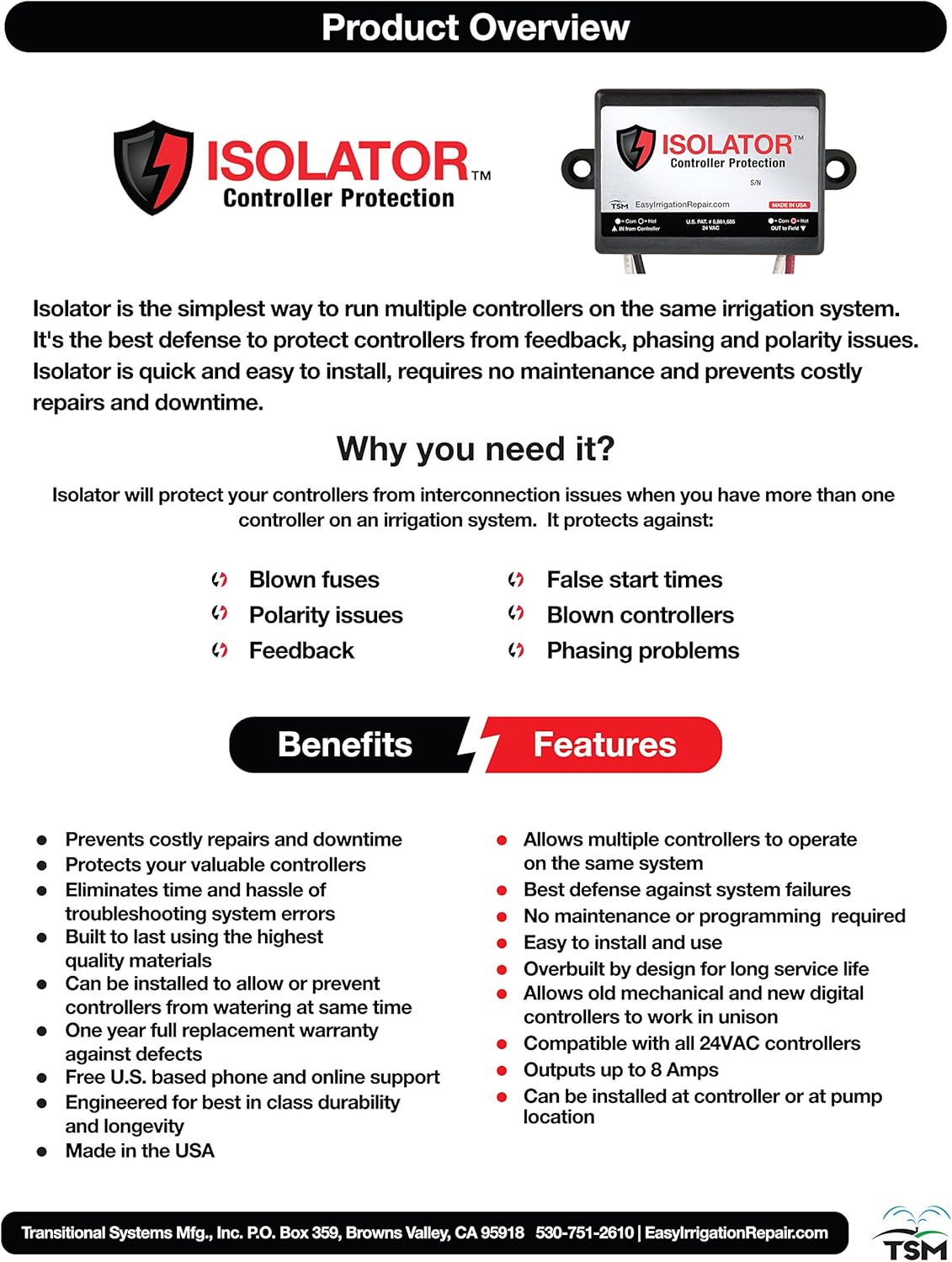 ISOLATOR - Irrigation Controller Protection / Protect Multi-controller Systems From Interconnection Issues