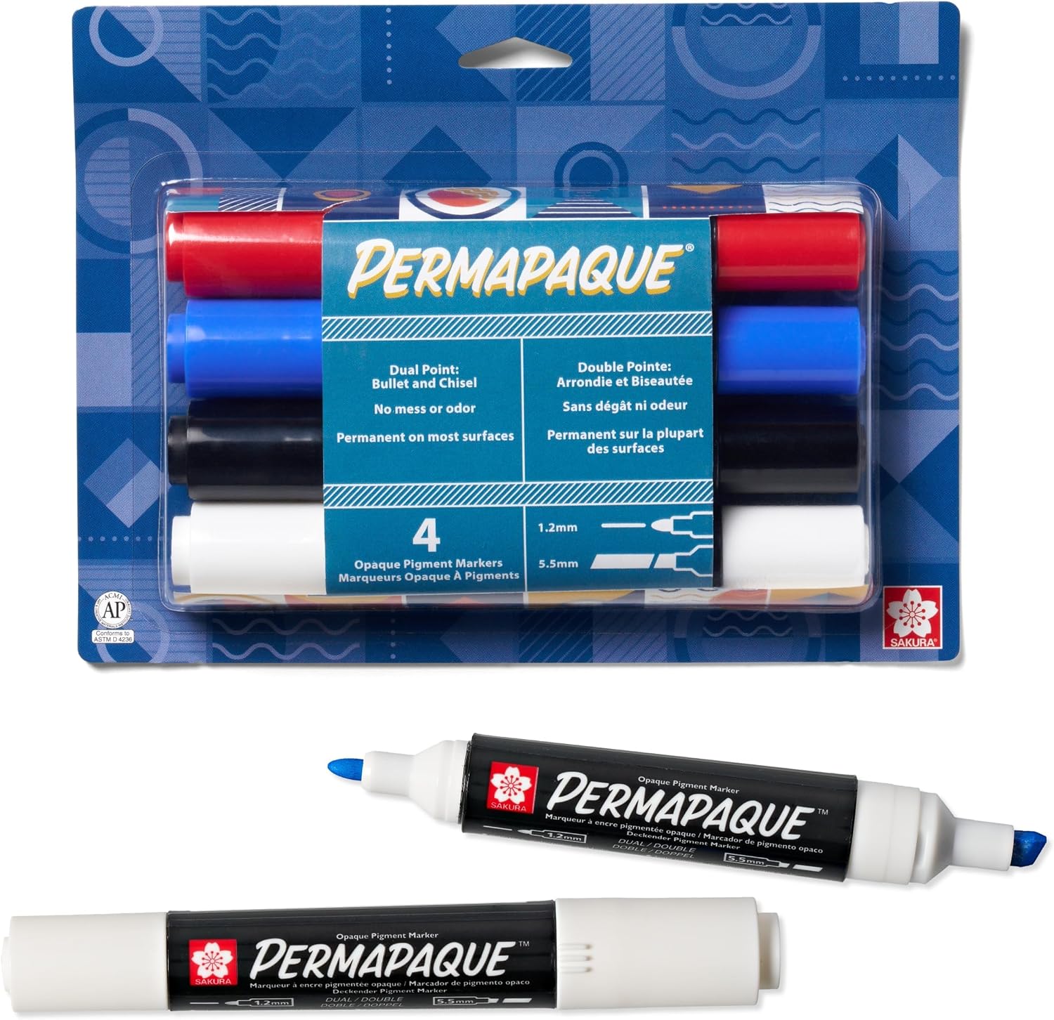 SAKURA ​Permapaque Opaque Dual Point Markers, 4 PK 58340