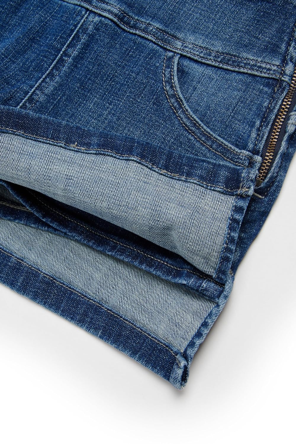 Diesel Girls' Short Five-Pocket Denim Skirt