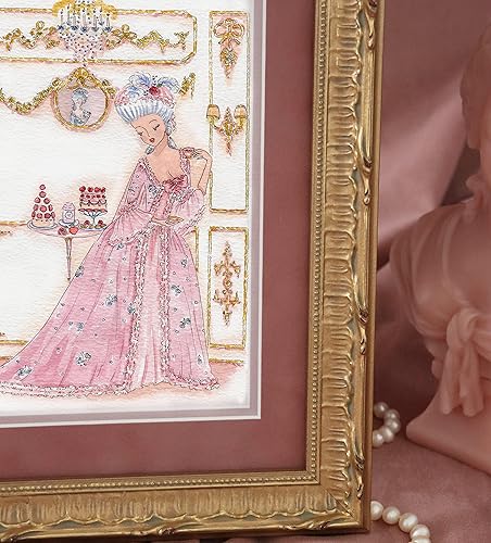 Miniatura 2 de Art print "Teatime at Nina's Marie-Antoinette" by published watercolor artist Manonboudoir