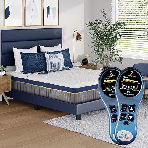 Boyd Sleep 11" Smart Zone Queen Mattress - Dual-Chamber Adjustable Firmness, Pressure Relief Foam, 20-Year Warranty