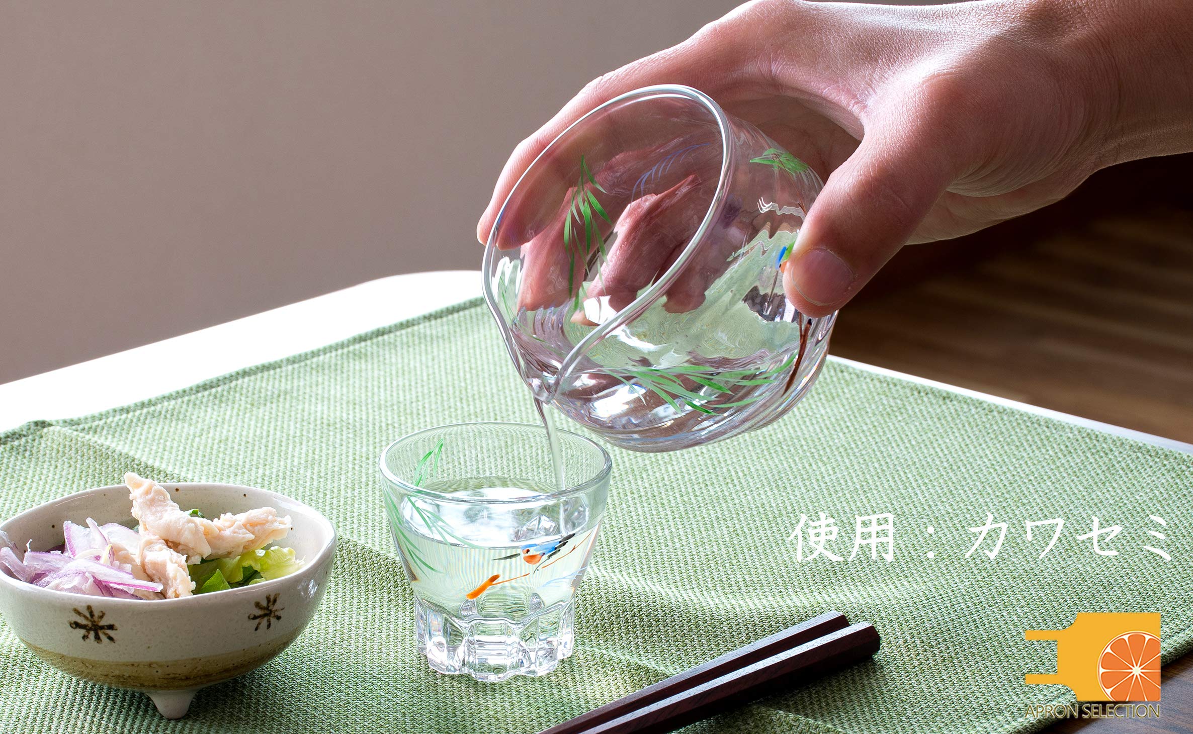 Amazon.co.jp: 八木海峰 海峰窯 片口 化粧箱入り [ 京絵付ガラス