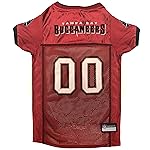 Pets First NFL Tampa Bay Buccaneers Dog Jersey, Size Small, Football Shirt Costume for Pet, Dog Sports T-Shirt, NFL Team Clothing for Cats, Licensed Pet Apparel Available in 7 Sizes and 32 Teams
