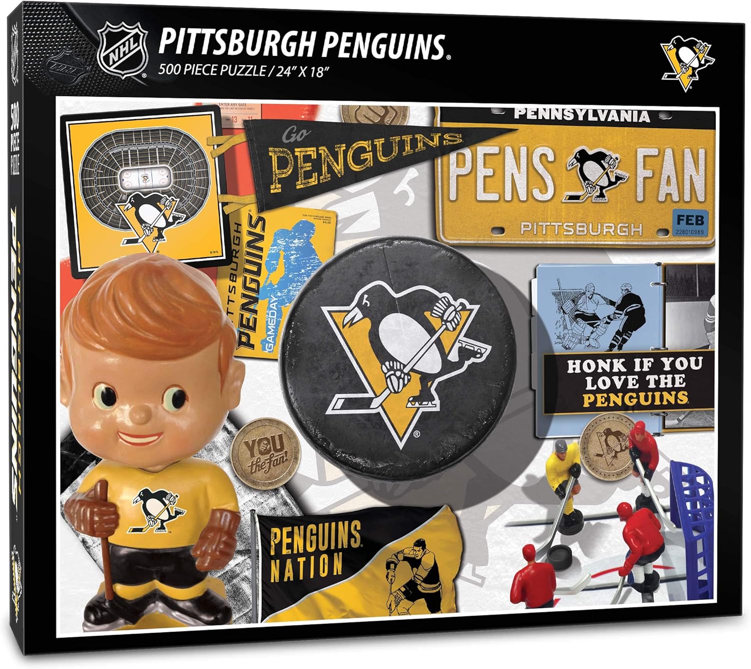 YouTheFan NHL Pittsburgh Penguins Retro Series 500pc Puzzle