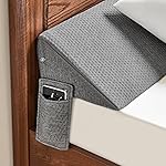 IFNOW Queen Size(60x7.5x10) Bed Wedge Pillow for Headboard, Mattress Gap Filler(0-8), Bed Wedge for Gap Between Your Headboard and Mattress Dark Grey