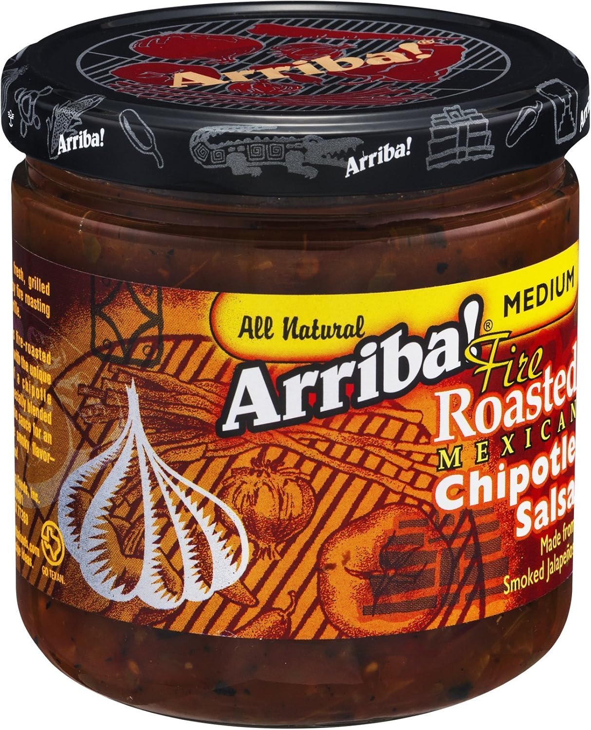 Arriba! Chipotle Salsa, 16-Ounce Glass (Pack of 6)