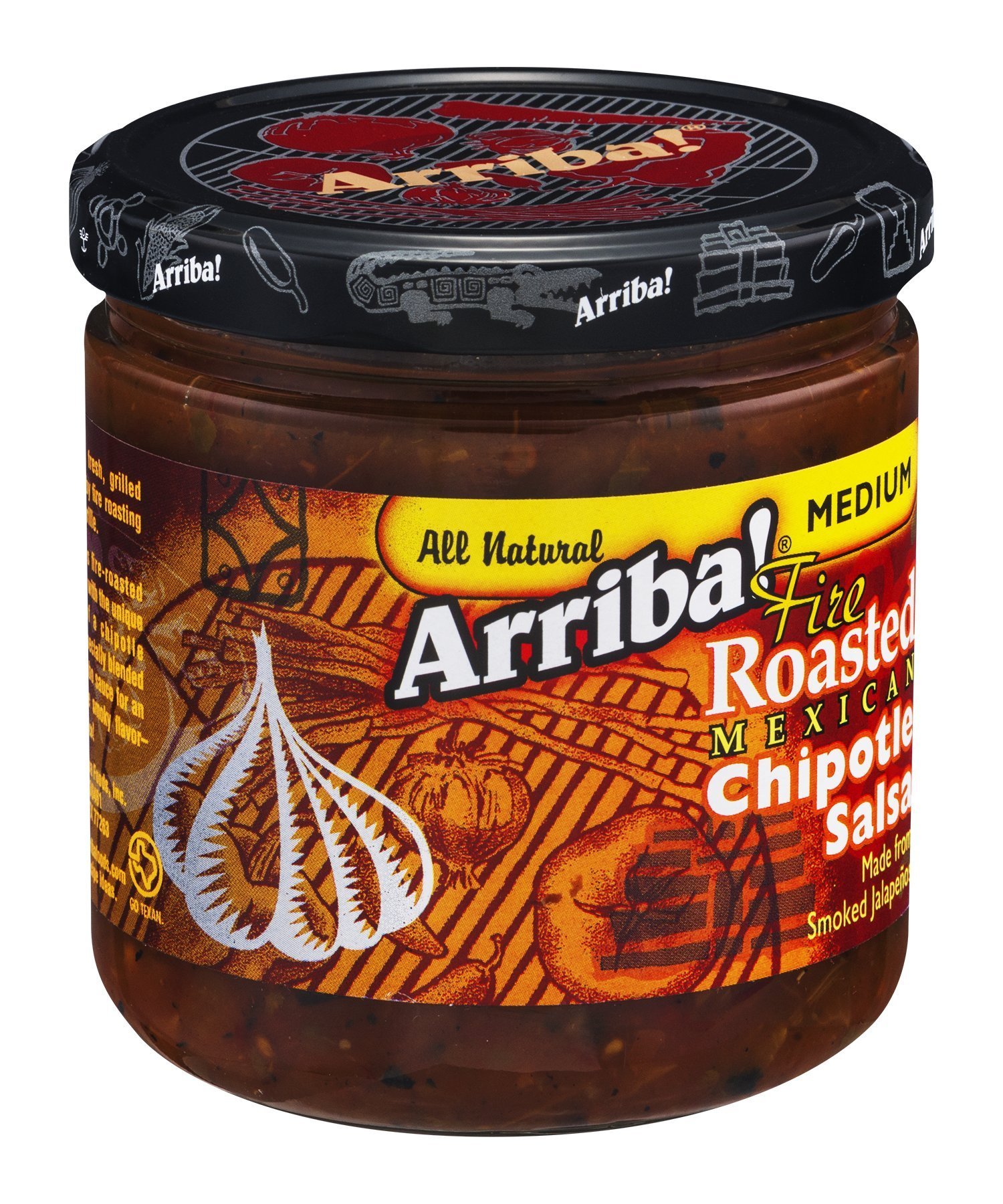 Arriba! Chipotle Salsa, 16-Ounce Glass (Pack of 6)