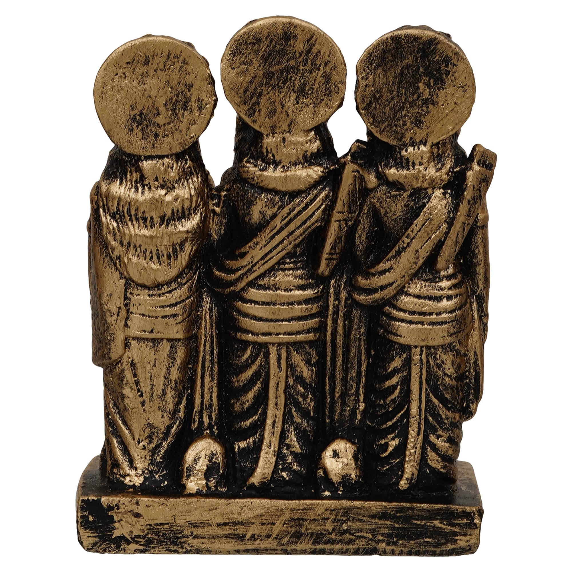 Webelkart Premium Polyresin Ram Darbar Idol Statue Murti Showpiece for Home Temple and Office Temple (5.5 x 4 x 2 Inches, Medium Gold) 3