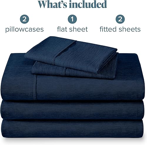 Miniatura 302 de Bare Home Juego de sábanas de tamaño individual XL, tamaño de dormitorio universitario, sábanas de microfibra ultrasuave de 1800 hilos, bolsillos 22