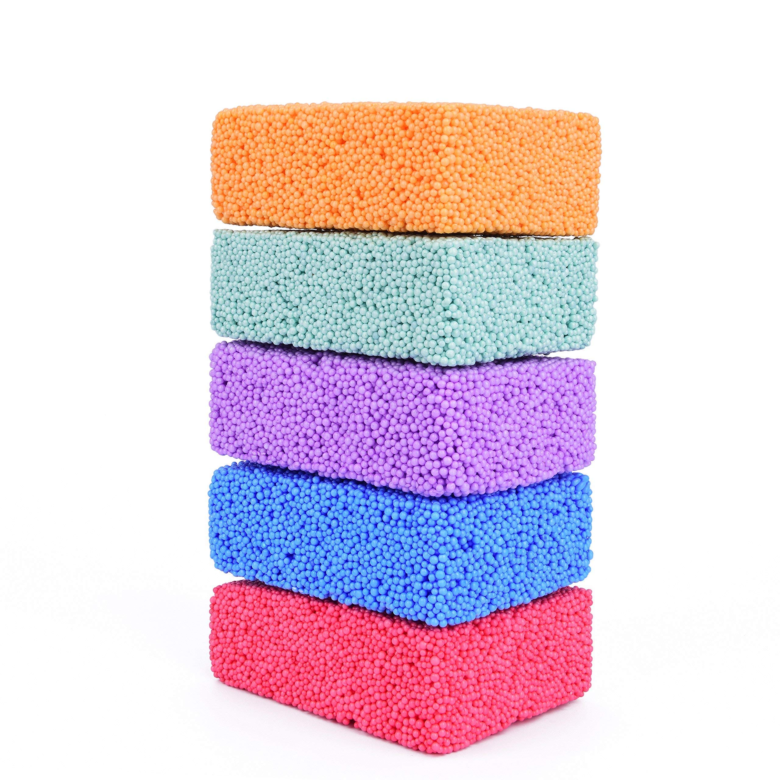 Special Supplies Fun Foam Modeling Foam Beads Play Kit, 5 Blocks Children's Educational Clay for Arts Crafts Kindergarten, Preschool Kids Toys Develop Creativity, Motor Skills