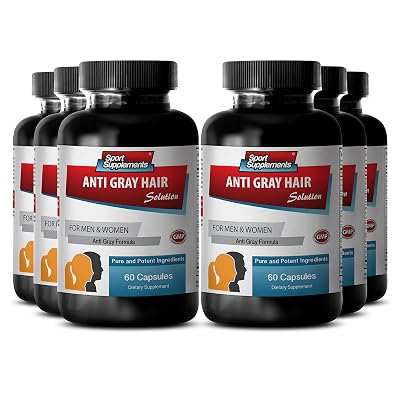 Catalase Supplement - Anti Gray Hair - Gray Hair catalase (6 Bottles - 360 Capsules)
