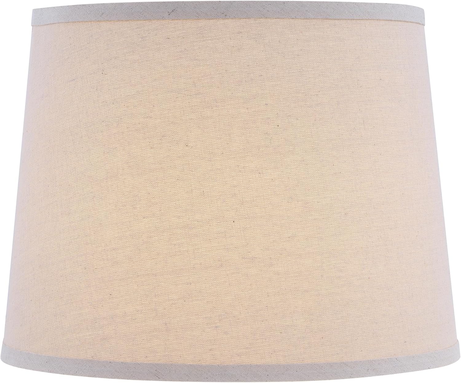 Aspen Creative 38033-2, Hardback Empire Transitional Collapsible Spider Lamp Shade, Oatmeal Linen Fabric, 11"Top x 13"Bottom x 10"Slant, Set of 2