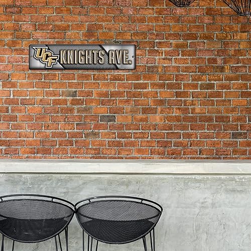 Miniatura 247 de Rico Industries Letrero de plástico de la NCAA de plástico de 4 x 16 pulgadas Color del