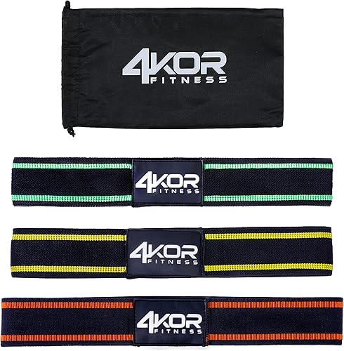 Miniatura 8 de 4KOR Fitness Juego de bandas de resistencia, perfecto para crossfit, yoga, terapia física y construcción de glúteos