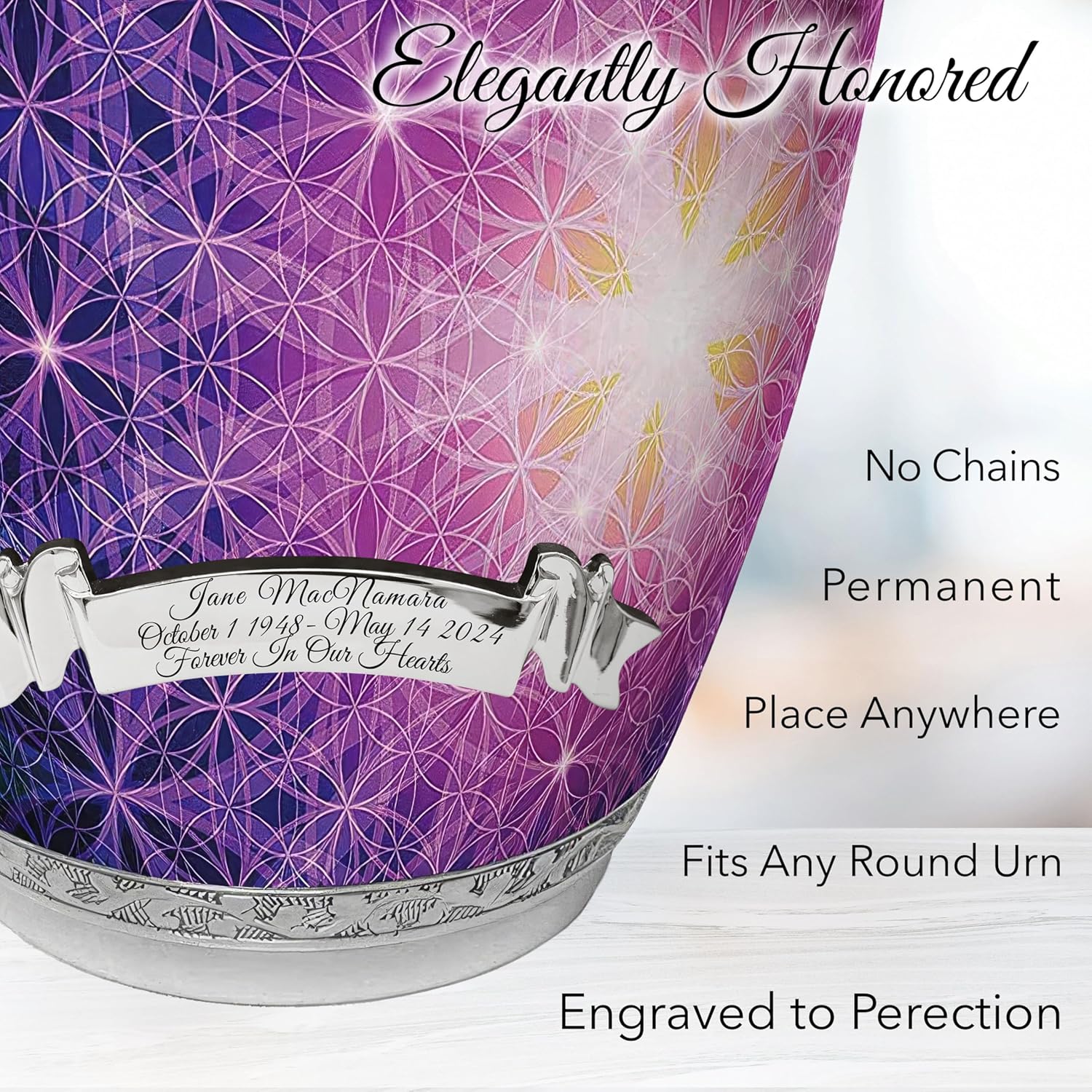 Seed of Life Cremation Urn for Human Ashes Adult Female for Funeral, Burial & Home - Urns for Ashes Adult Women Mom & Cremation Urns for Women Seed of Life Urn