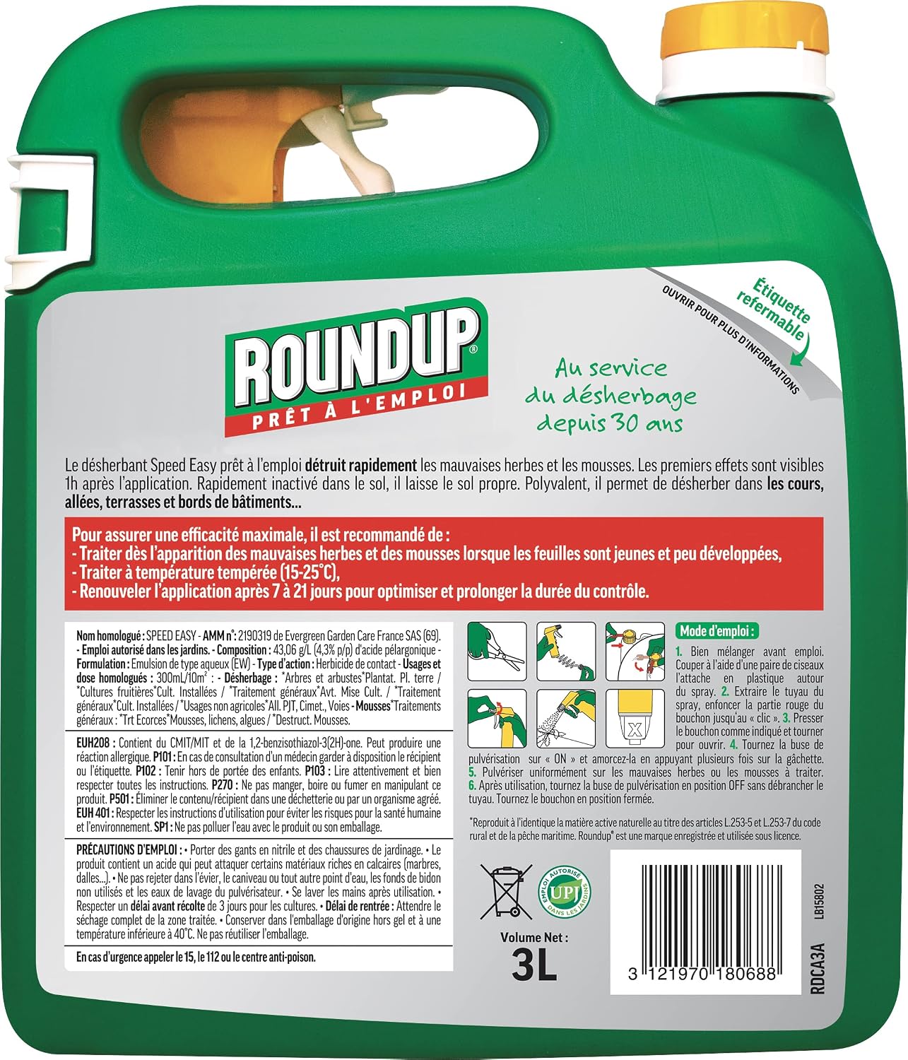 ROUNDUP RDCA3A X 1 - Analyse des détails et conception