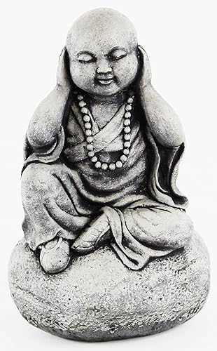 Miniatura 2 de Escultura concreta de Buda de las estatuas sabias del monje del mal