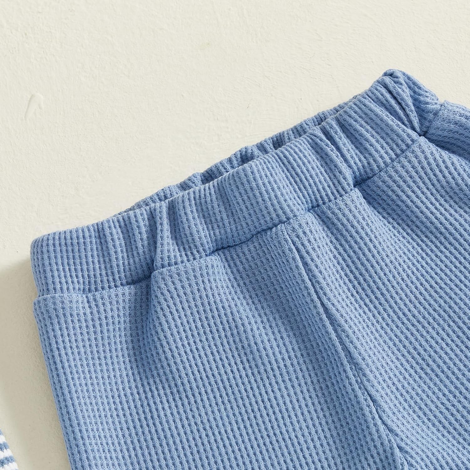 Baby Boy 2 Pack Pants Waffle Knit Sweatpants Soft Pull On Jogger Pant Toddler Fall Spring Bottoms - Image 5