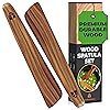 Espátula de madera de teca de 12 pulgadas para hierro fundido, aleta de madera pequeña, raspador de huevos, espátula plana de madera, utensilio de cocina de madera multiusos, espátulas perfectas para