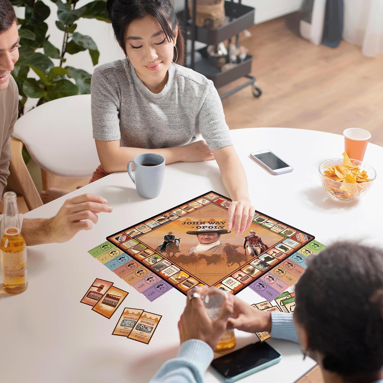 MasterPieces Opoly Board Games - John Wayne Opoly - Officially Licensed Board Games For Adults, Kids, & Family