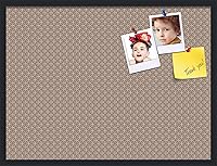 Vista 41 de PinPix Tablero de anuncios de corcho de 20 x 14 pulgadas. Este tablero decorativo enmarcado viene con diseño de círculos B W y un marco negro