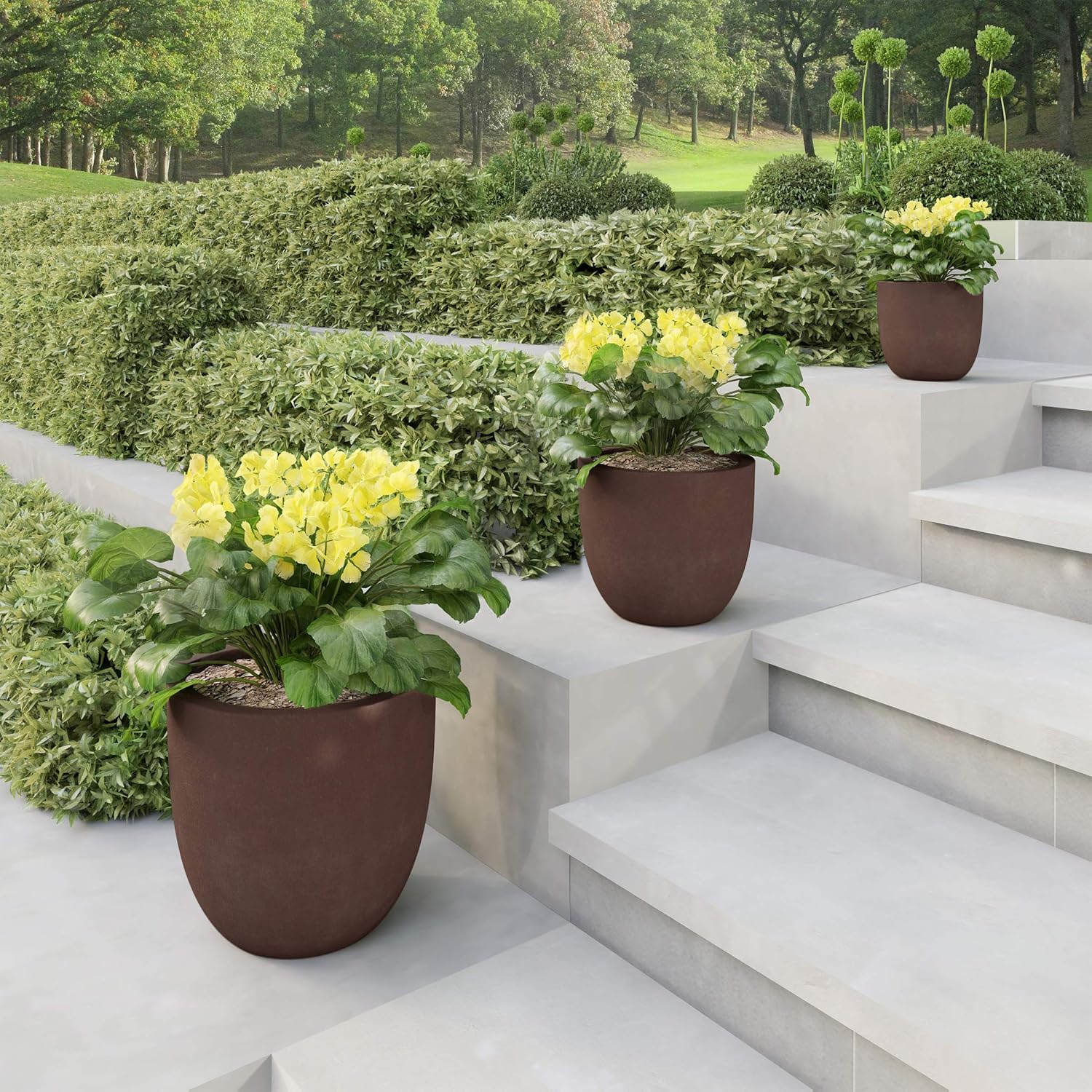 VEVOR Piastrelle per Terrazza ad Incastro in Legno Plastica, 10 Pezzi 300 x 300 x 20