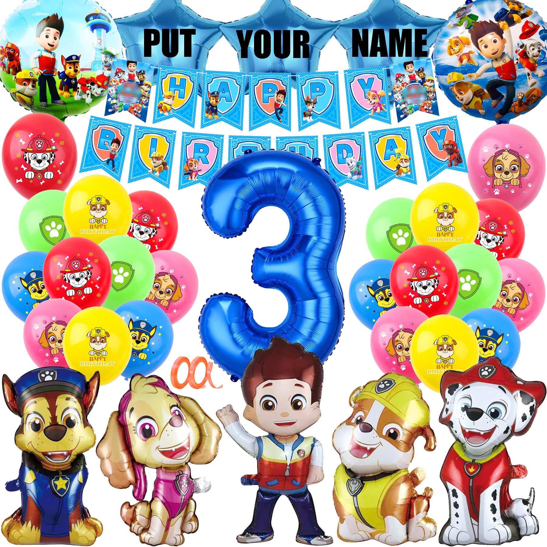 birthday decorative patrol year old patrol 3rd birthday party
