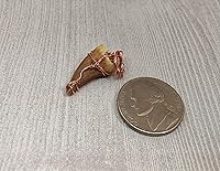 Vista 5 de Mosasaurus Diente Colgante en Alambre de Cobre Wrappng, Real Dinosaurio Mosasaurio Fossil Colgantes, Dino Jewelry, mosasaurio diente fósil