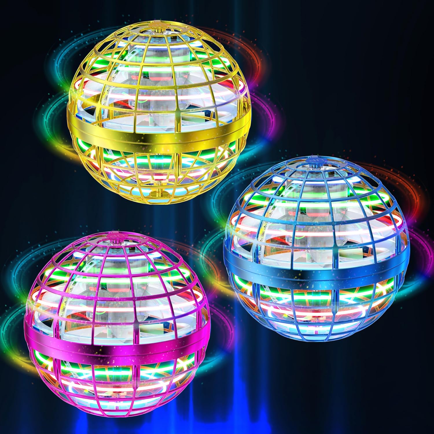 AMERFIST 2023 Flying Orb Ball Toy,Cosmic Globe Boomerang Hover Ball Galactic Fidget