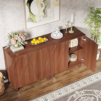 Amazon.com - Tribesigns Set of 2 Retro Sideboard Buffet