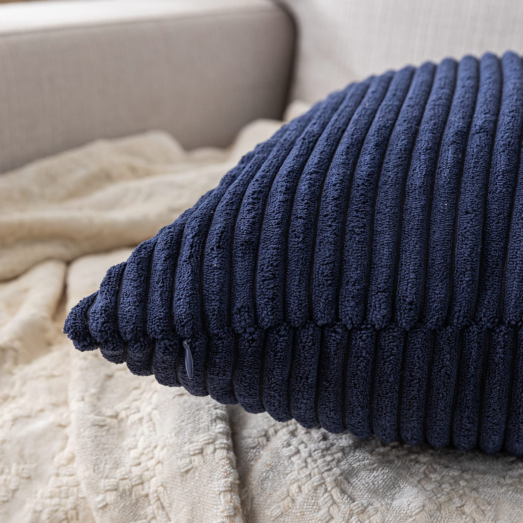 Amazon.co.jp: Qidordour クッションカバー 20x20インチ 2枚セット