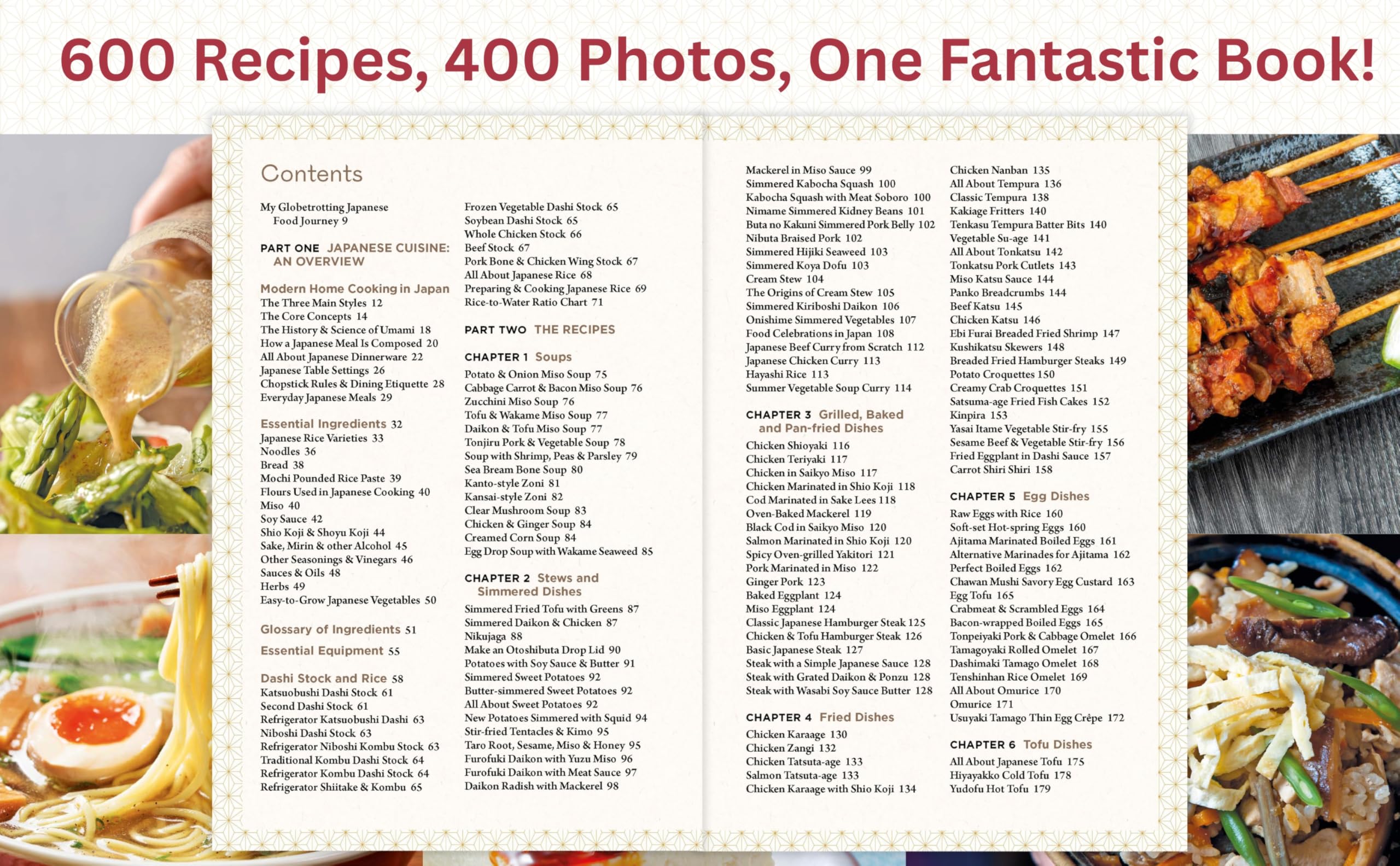 Real Japanese Cooking: The Only Japanese Cookbook You Will Ever Need!; Traditions, Tips & Techniques with Over 600 Authentic Recipes