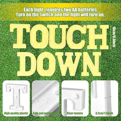 Miniatura 26 de Honoson 9 piezas de decoración de despedida de soltera, letrero de compromiso para boda, despedida de soltera, luz LED de neón para mujeres,