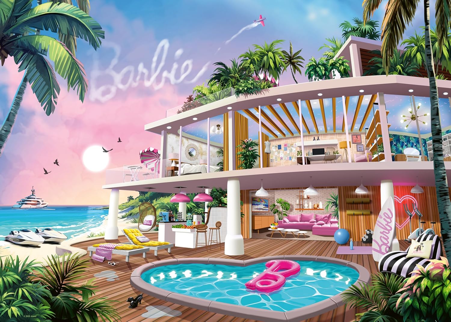 Adult Puzzle 1000 Pieces - Barbie - Meet Me In Malibu