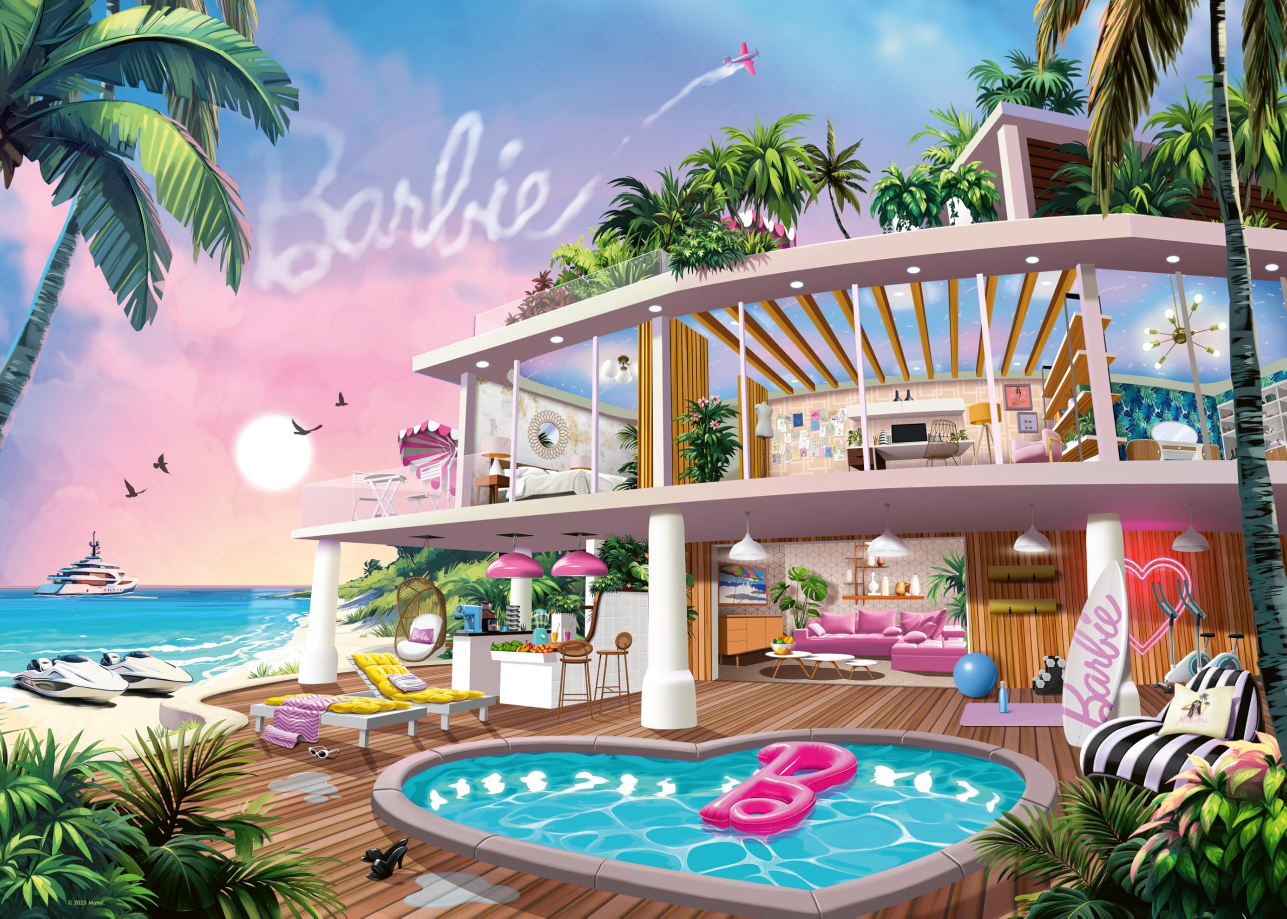 Erwachsenenpuzzle 1000 Teile - Barbie - Meet Me In Malibu