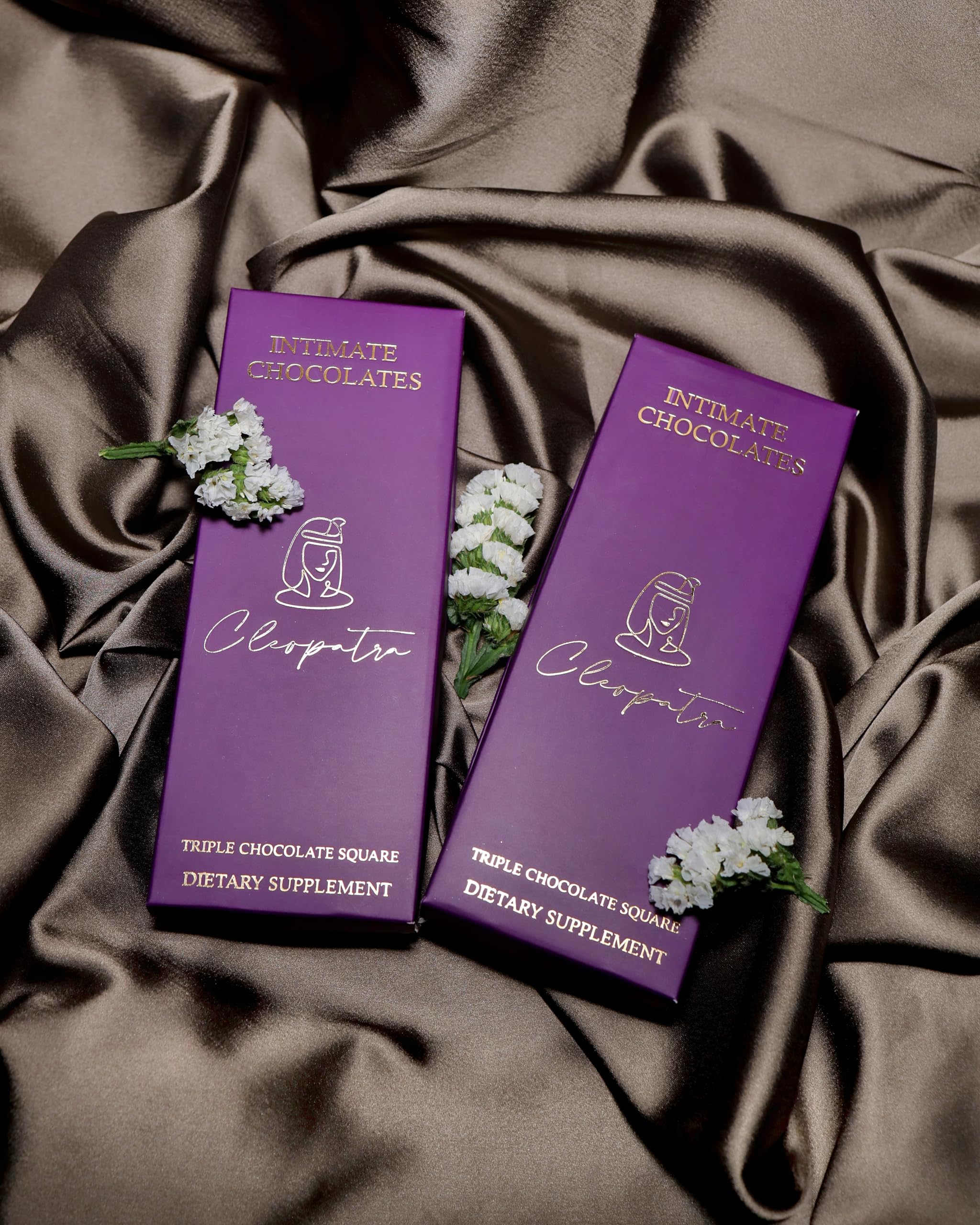 Cleopatra Intimate Chocolate Bars For Couples Uplifting Mood,Vitality,More Desire & Enjoyment Best Gift Set Ideal For Men & Women,Vegetarian And Gluten-Free (Pack Of 2),60 Gram
