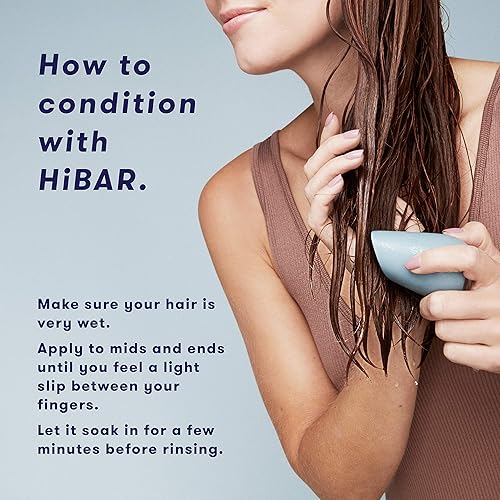 Miniatura 4 de HiBAR Bar Soothe Champú sin sulfatos producto natural para el cabello aceites esenciales embalaje cero residuos color seguro