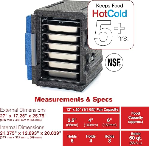 Miniatura 3 de METRO Mightylite ML400-BU - Transportador aislado de carga frontal, color azul