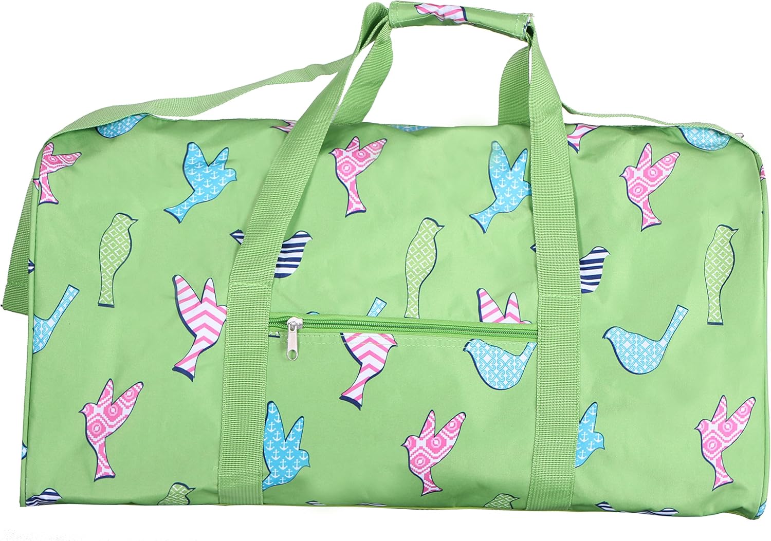 21 Inch Fashion Print Shoulder Strap Overnight Carry On Duffle Bag - Personalization (Personalized Turquoise Cactus)