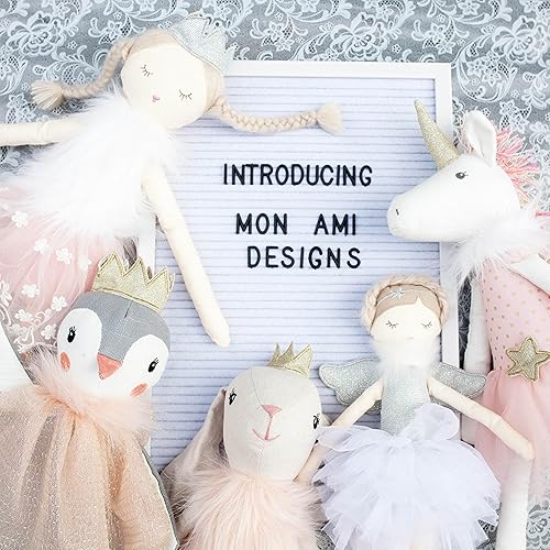 Miniatura 7 de MON AMI Muñeca de ángel, juguete suave de peluche, muñeca de peluche bien construida para niños o niños pequeños, uso como juguete o decoración de